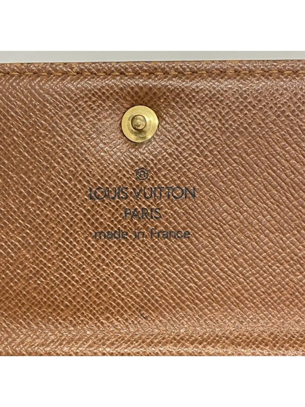 Louis Vuitton Trifold Wallet Monogram Porte Tresor Loue Tuy Papier Brown